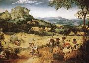 BRUEGEL, Pieter the Elder Haymaking oil painting artist